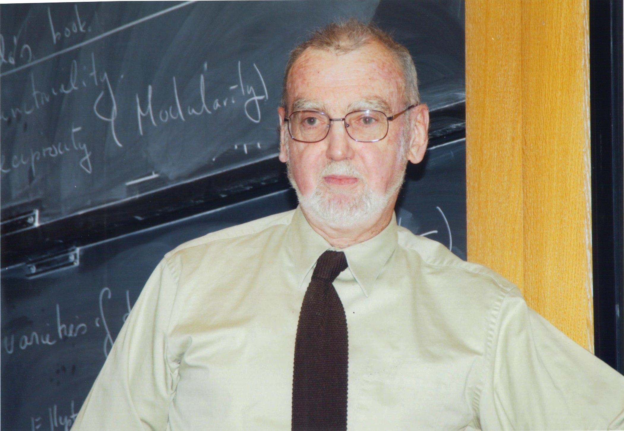 Photo of Prof. Robert Langlands (IAS, USA). Author:  Dr. Jeff Mozzochi (passed copyright for the photo to owner - professor Robert Phelan Langlands